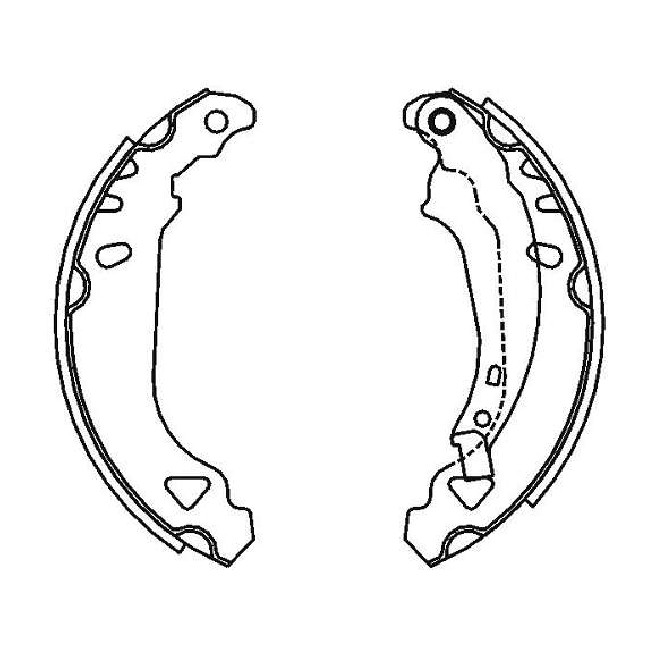 Sapata de Freio para Peugeot 206 e 207 - Syl - 207000