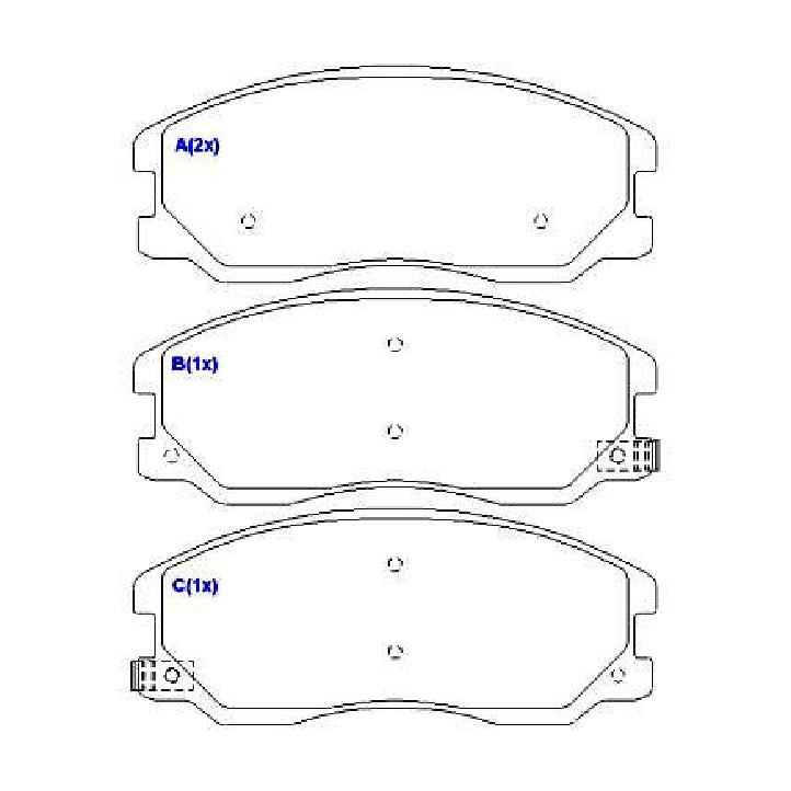 Jogo de Pastilhas de Freio Dianteira para Chevrolet Captiva - Syl - 2090