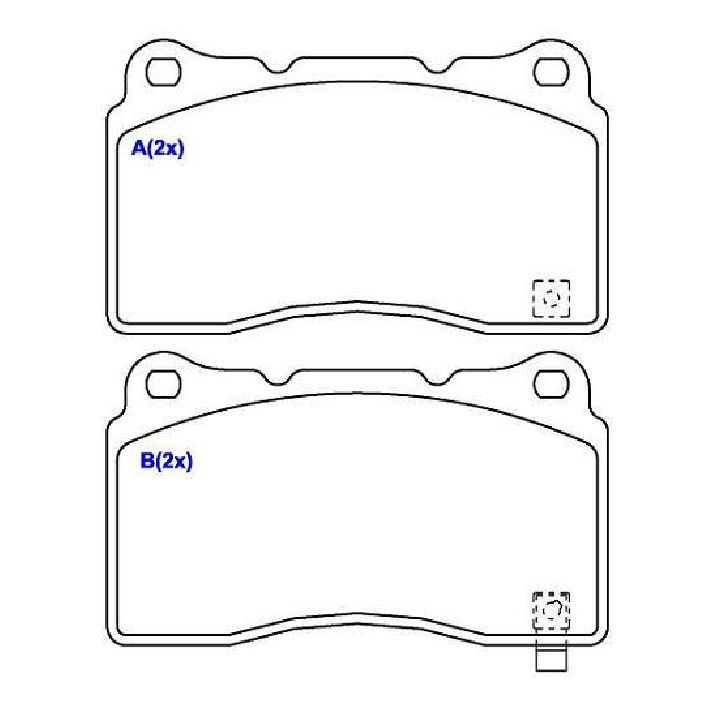 Jogo de Pastilhas de Freio Dianteira para Chevrolet Camaro e Subaru Impreza - Syl - 2103