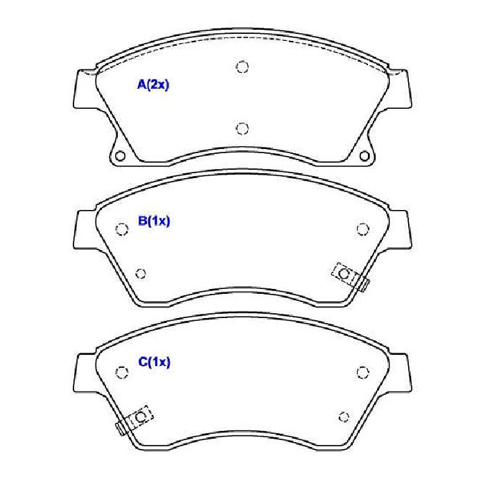 Jogo de Pastilhas de Freio Dianteira para Chevrolet Cruze - Syl - 2118