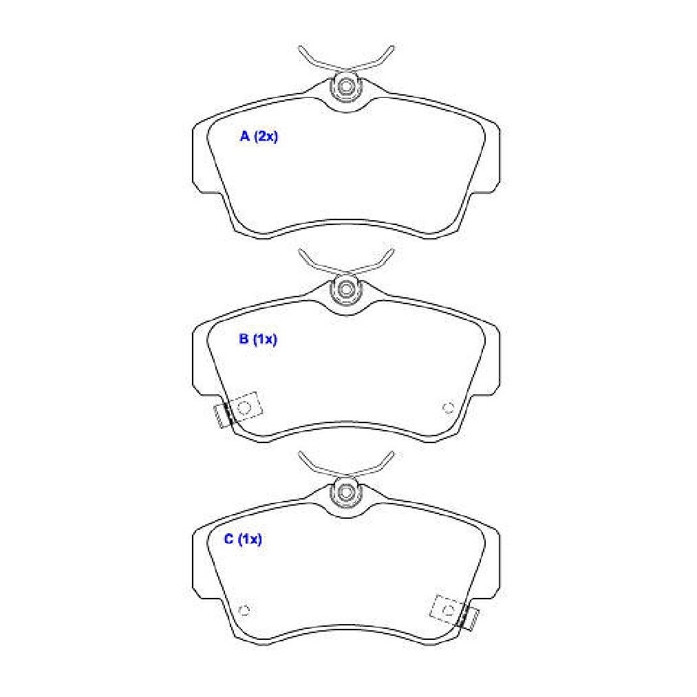 Jogo de Pastilhas de Freio Dianteira para Chrysler PT Cruiser - Syl - 2126