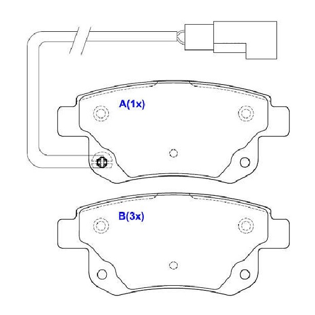 Jogo de Pastilhas de Freio Traseira para Ford Transit - Syl - 2232