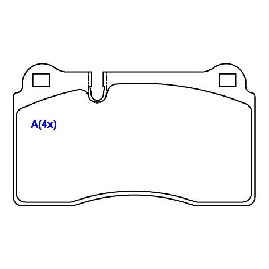 Jogo de Pastilhas de Freio Dianteira para Land Rover Range Rover Sport e Volkswagen Touareg - Syl - 2286