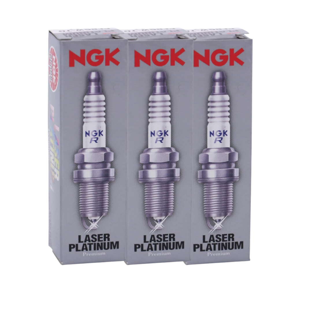 Jogo 3 Velas Ignição Laser Platinum - Ngk - PKER7A8DES