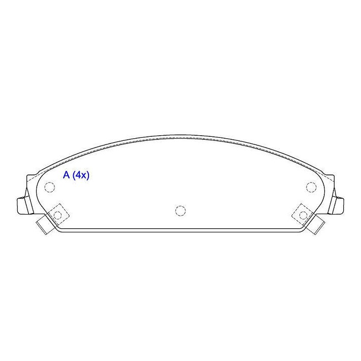 Jogo de Pastilhas de Freio Dianteira para Chrysler 300C - Syl - 3121