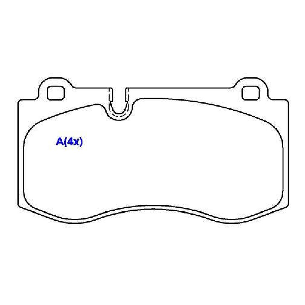 Jogo de Pastilhas de Freio Dianteira para Mercedes-Benz E 500 e S 350 - Syl - 3294