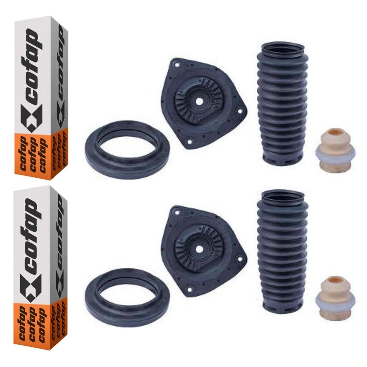 Par Kit do Amortecedor Rolamento Batente Coifa Coxim Dianteiro - Cofap - Tkc18105