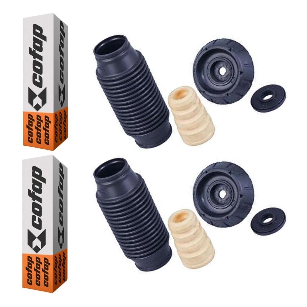 Par Kit do Amortecedor Batente Coifa Coxim Rolamento Dianteiro - Cofap - Tkc33001