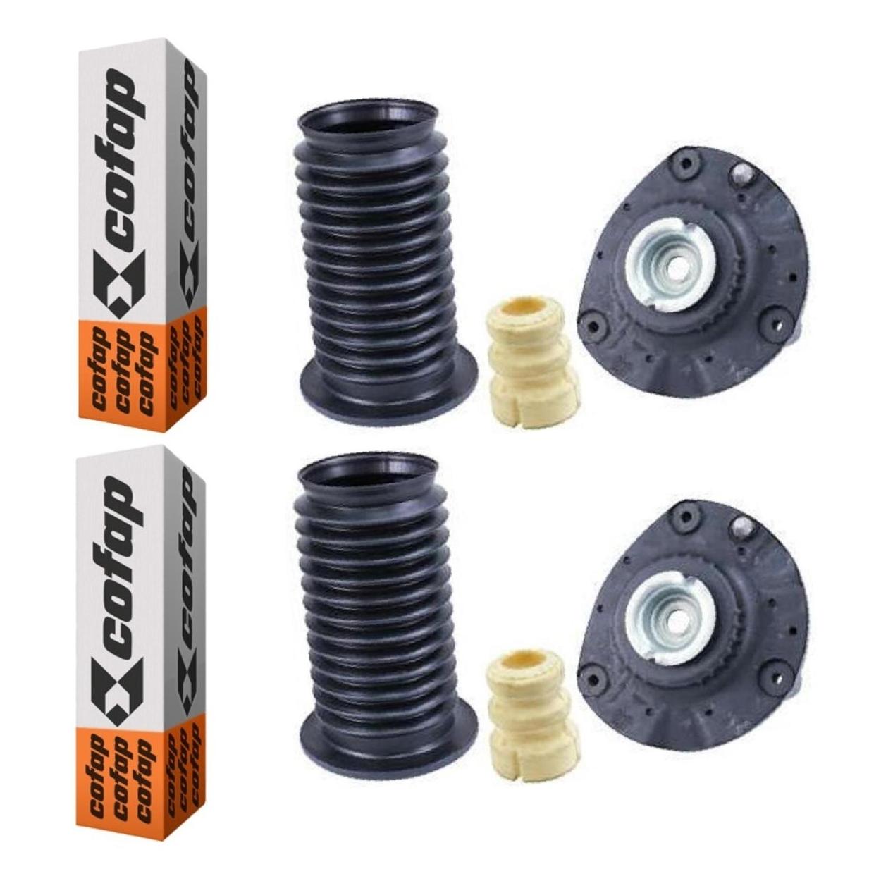 Par Kit do Amortecedor Batente Coifa Coxim Rolamento Dianteiro - Cofap - Tkc04127