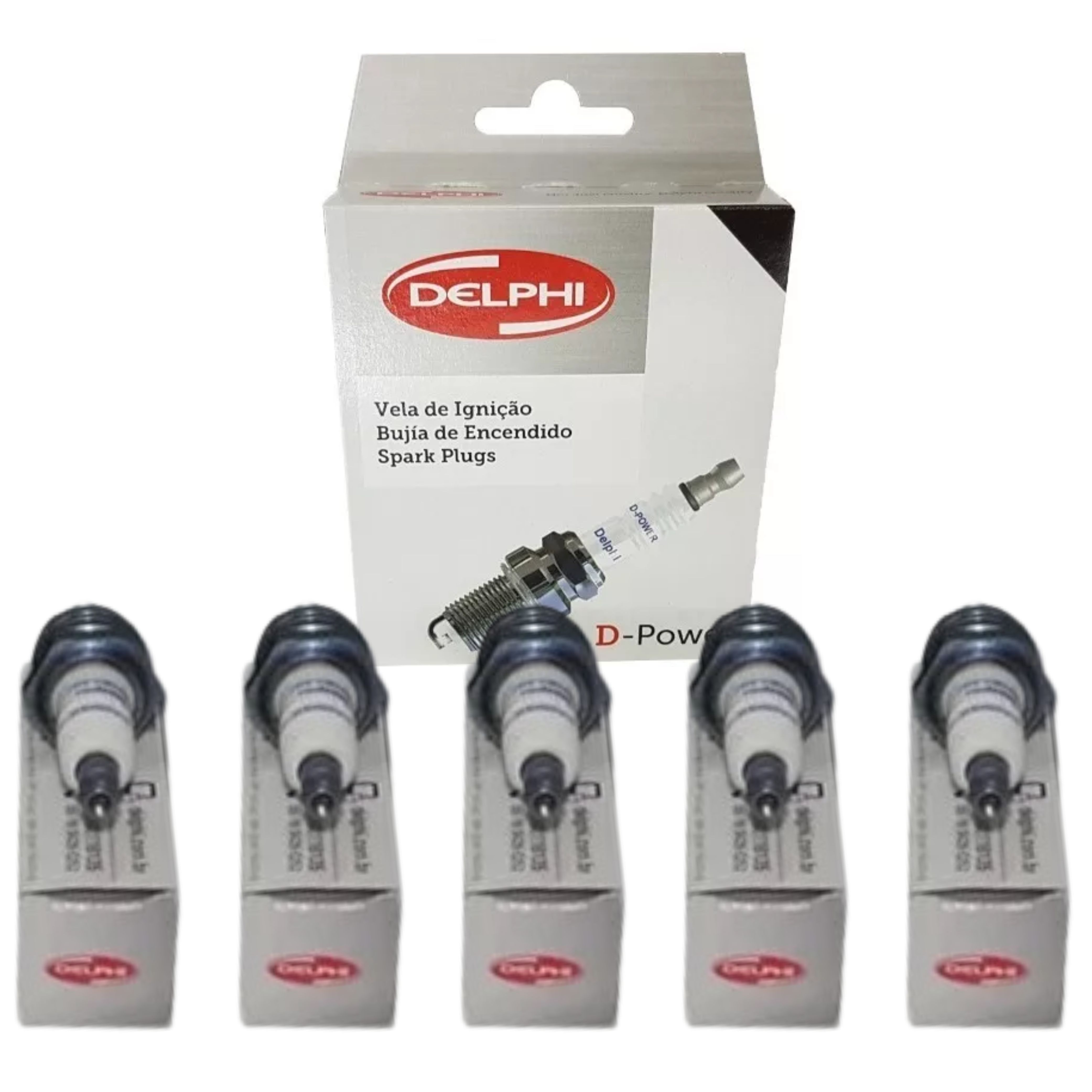 Jogo 5 Velas de Ignição D-Power - Delphi - XH70010