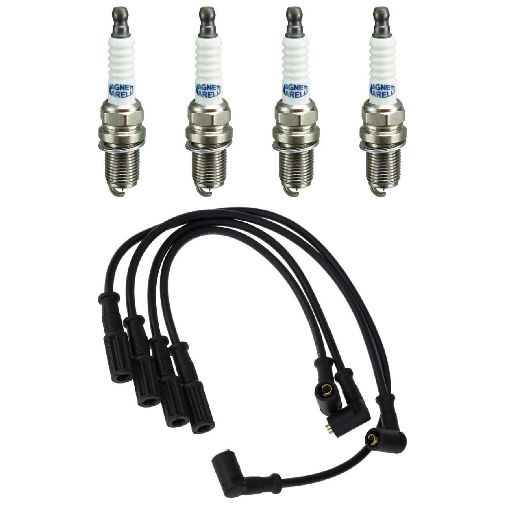 Kit 4 Vela Ignição V-Form e Cabo - Magneti Marelli - CVMT6002 / K5RF2MM