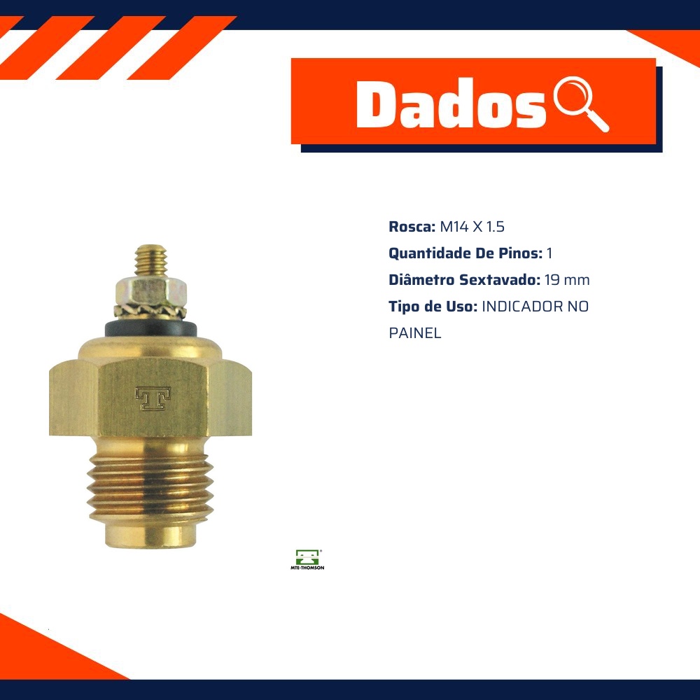 Sensor Temperatura Painel para Puma 914 - MTE-THOMSON - 3072