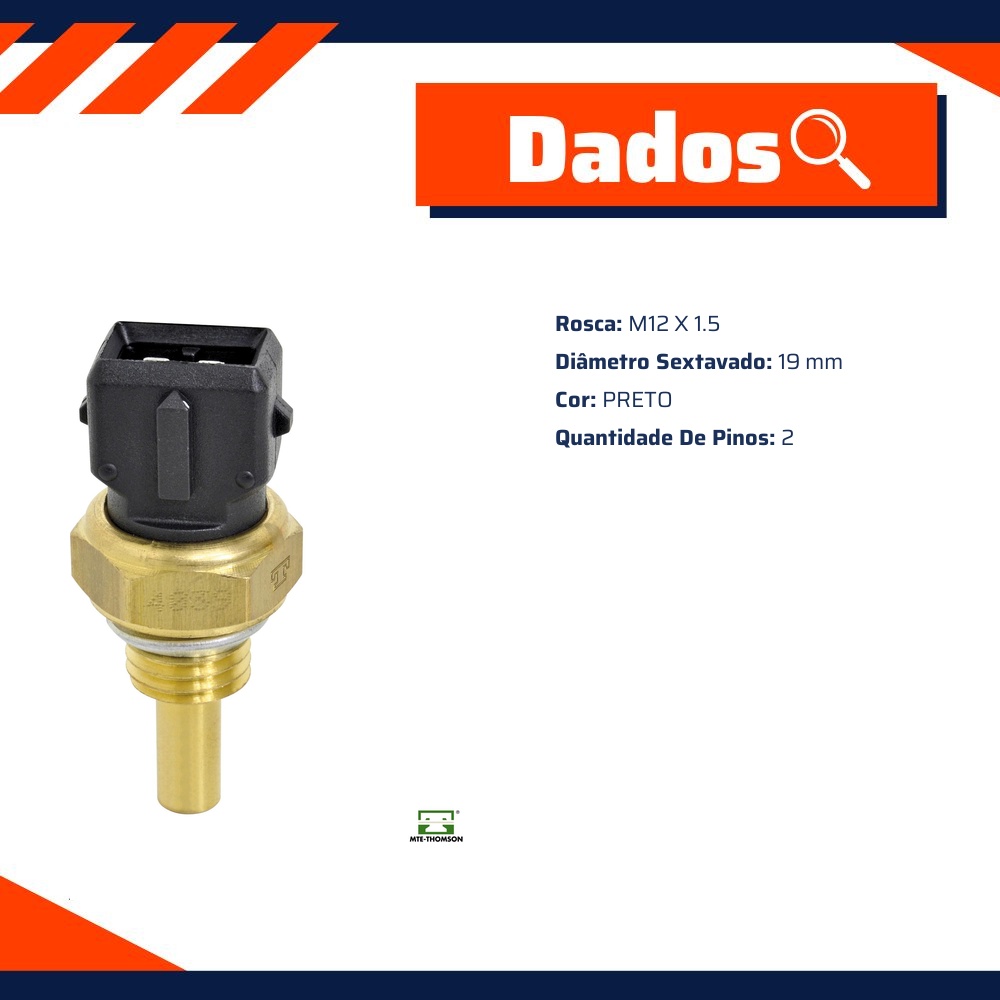 Sensor de Temperatura Água para Fiat Stilo - MTE-THOMSON - 4039