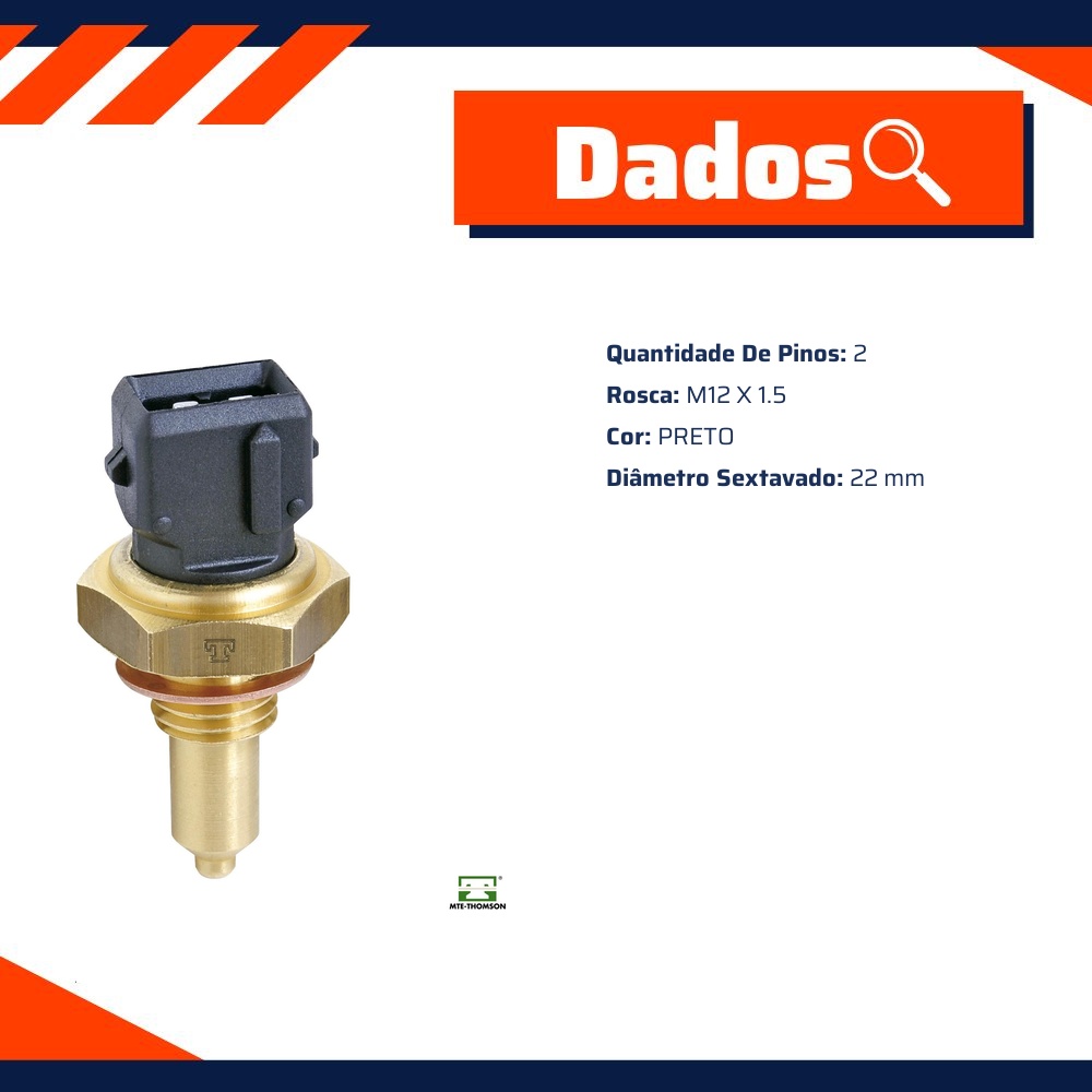 Sensor de Temperatura Água para BMW 323i - MTE-THOMSON - 4075