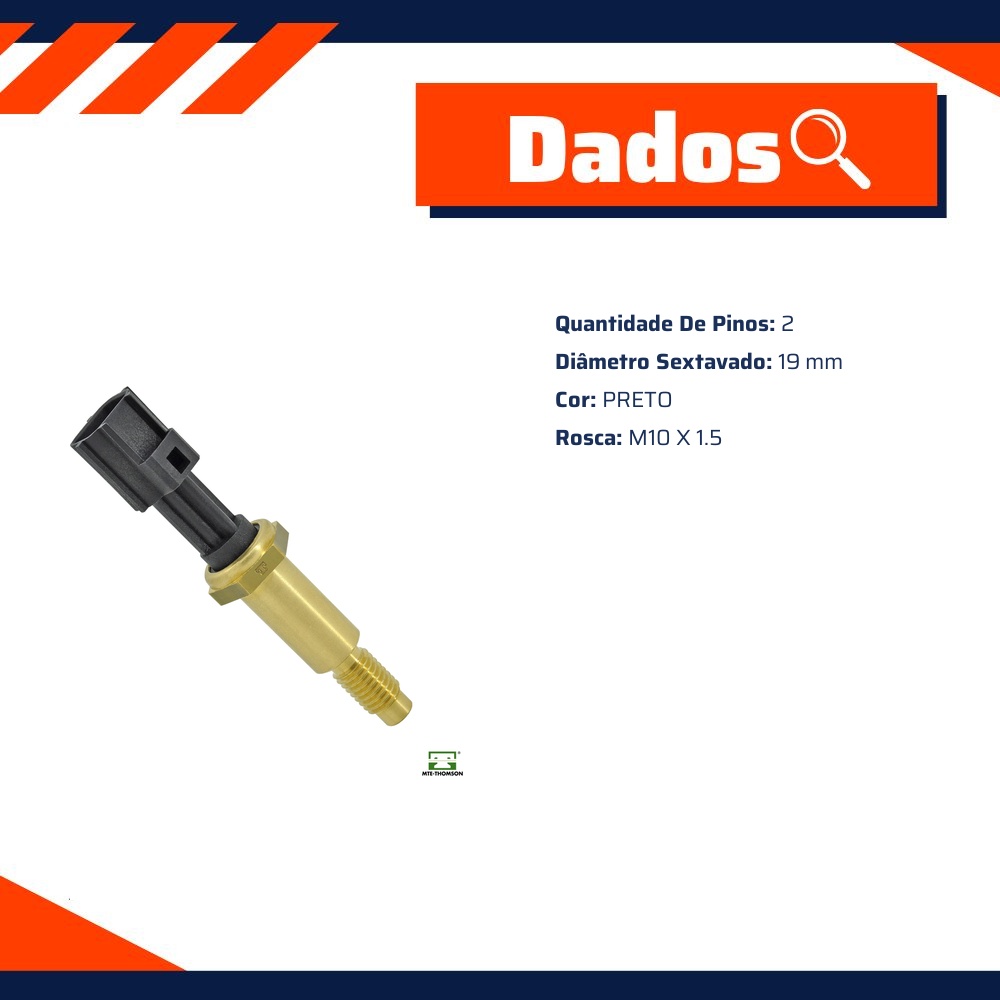 Sensor de Temperatura Cht para Ford Focus e Fusion - MTE-THOMSON - 4222