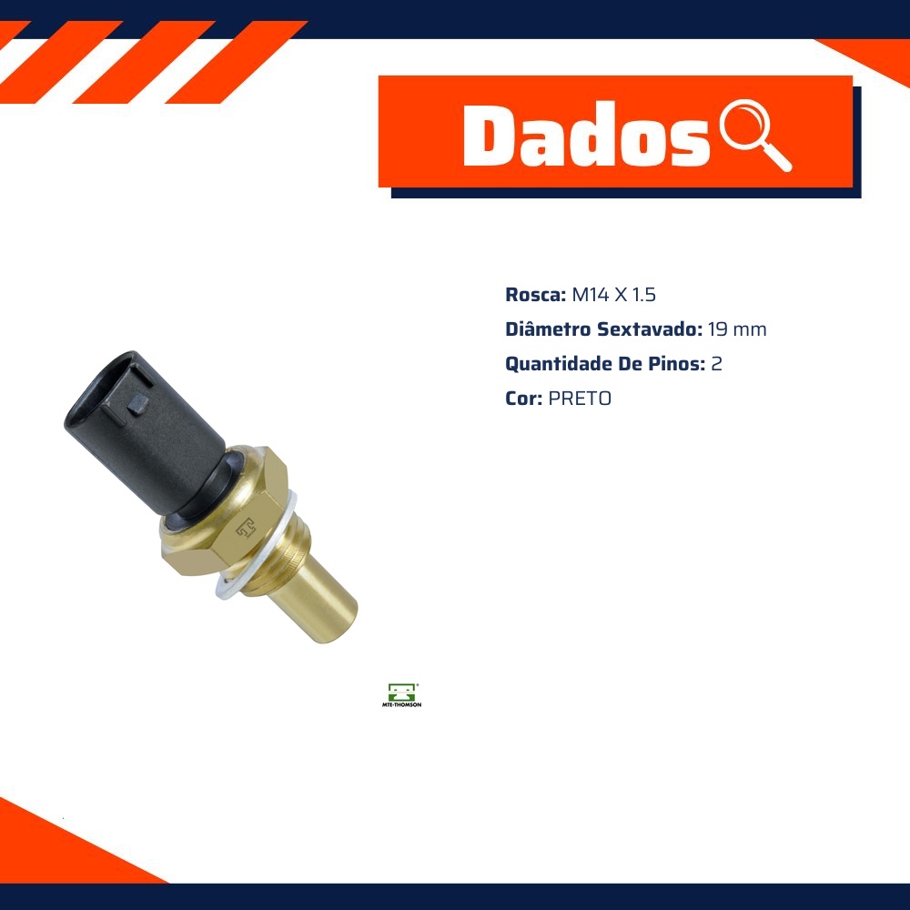 Sensor de Temperatura Água para Mercedes-Benz Accelo 715 C - MTE-THOMSON - 4251