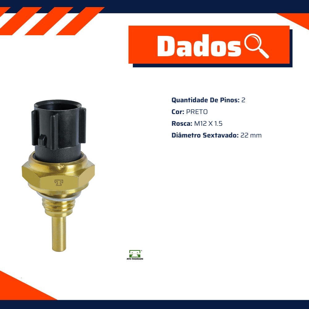 Sensor de Temperatura Água para Honda Accord - MTE-THOMSON - 4257