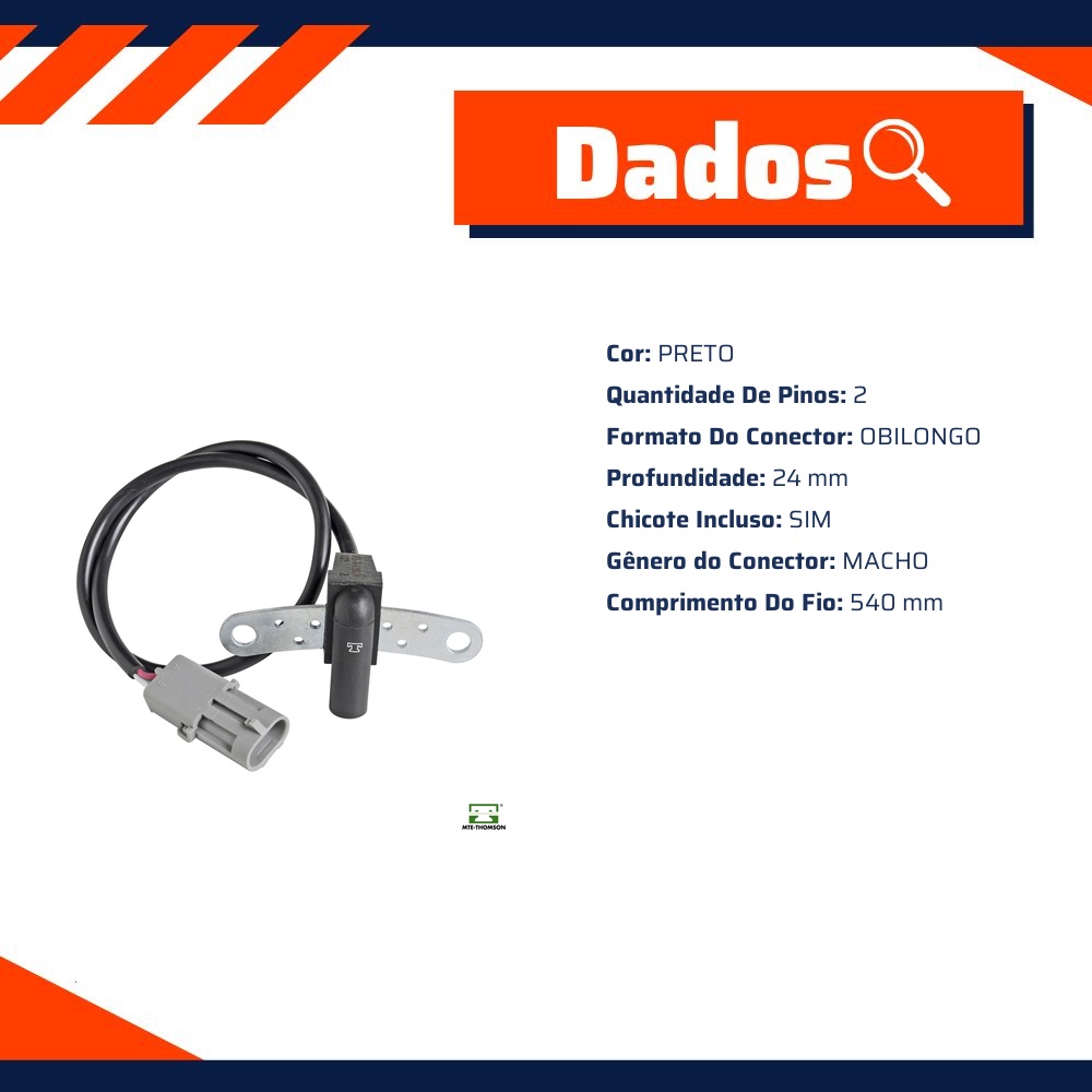 Sensor de Rotação do Motor para Renault Laguna - MTE-THOMSON - 70325