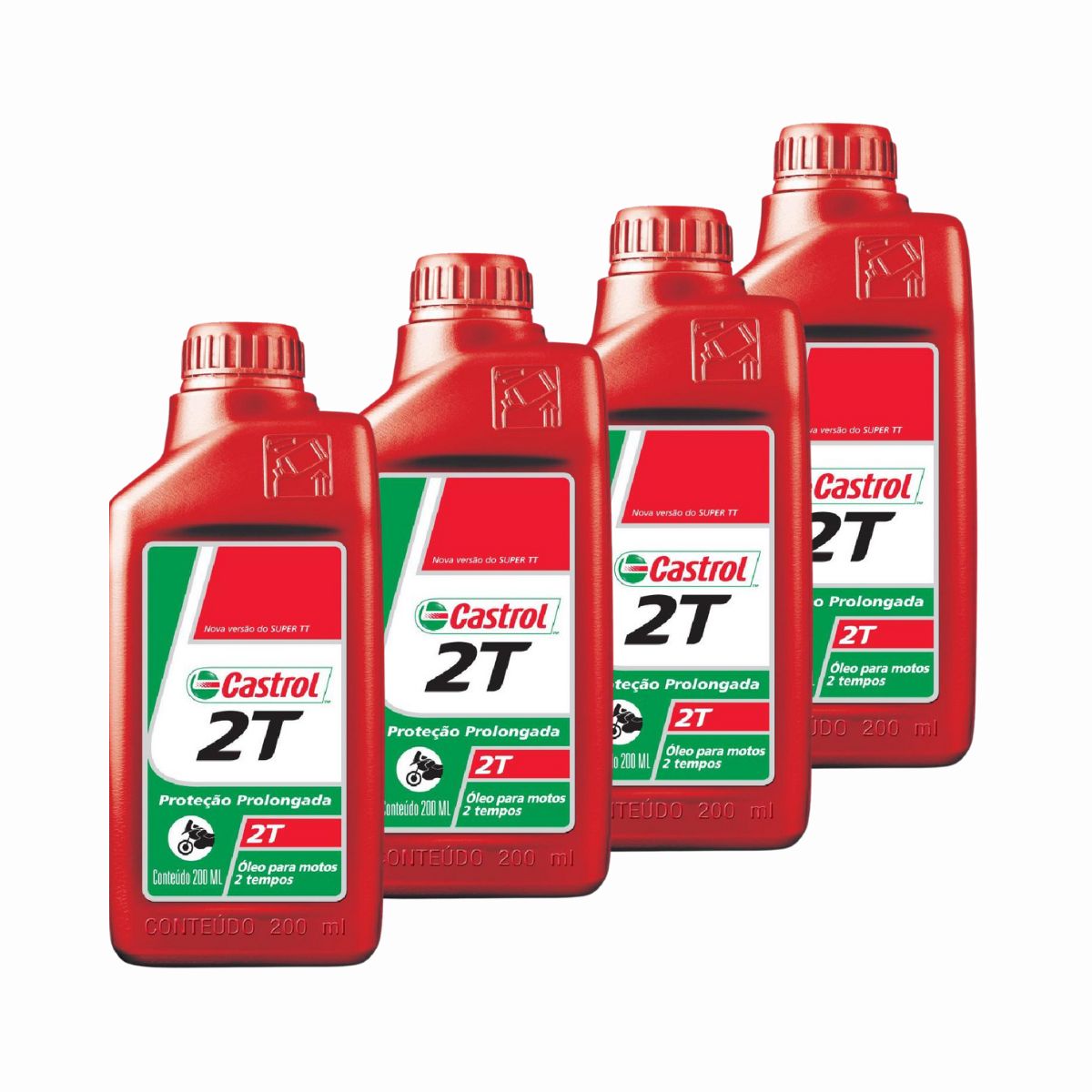 Kit c/ 800ml Óleo de Motor 2T - 3360512 - Castrol