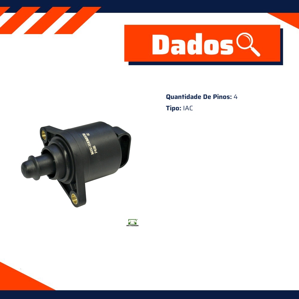 Atuador de Marcha Lenta para Peugeot 206 e 206 SW - MTE-THOMSON - 7436