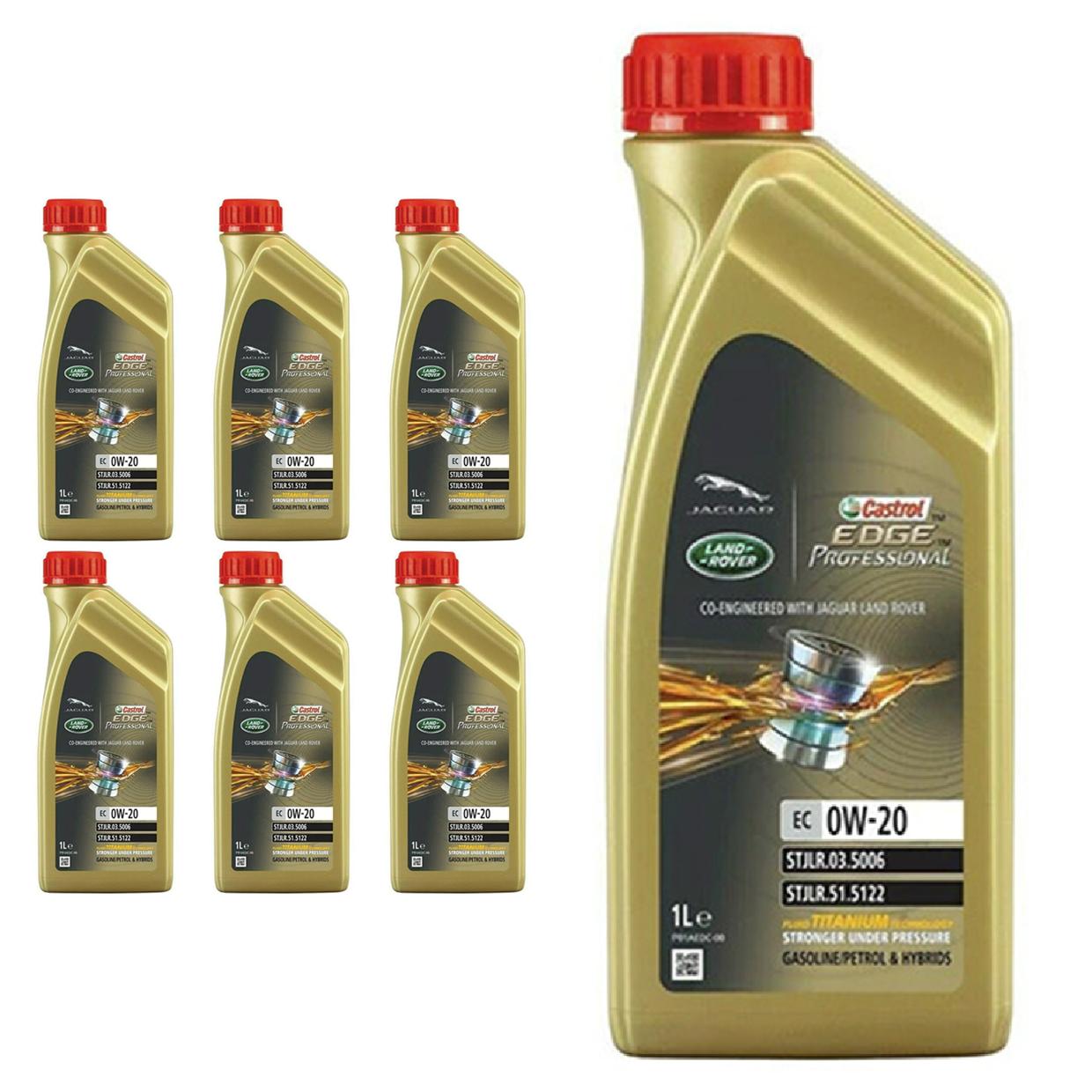 Kit c/ 7L Óleo de Motor Edge Professional EC 0W20 - 3435390 - Castrol