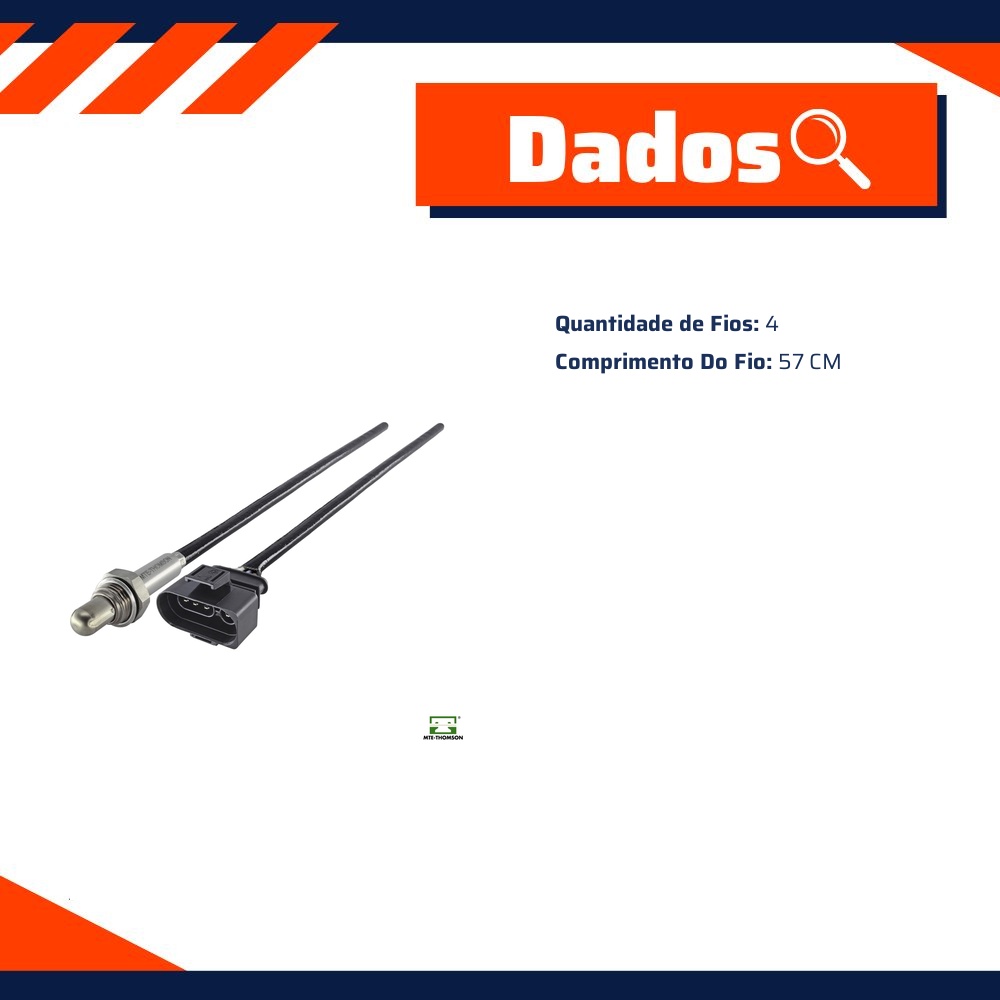 Sonda Lambda Convencional - MTE - 7821.40.057