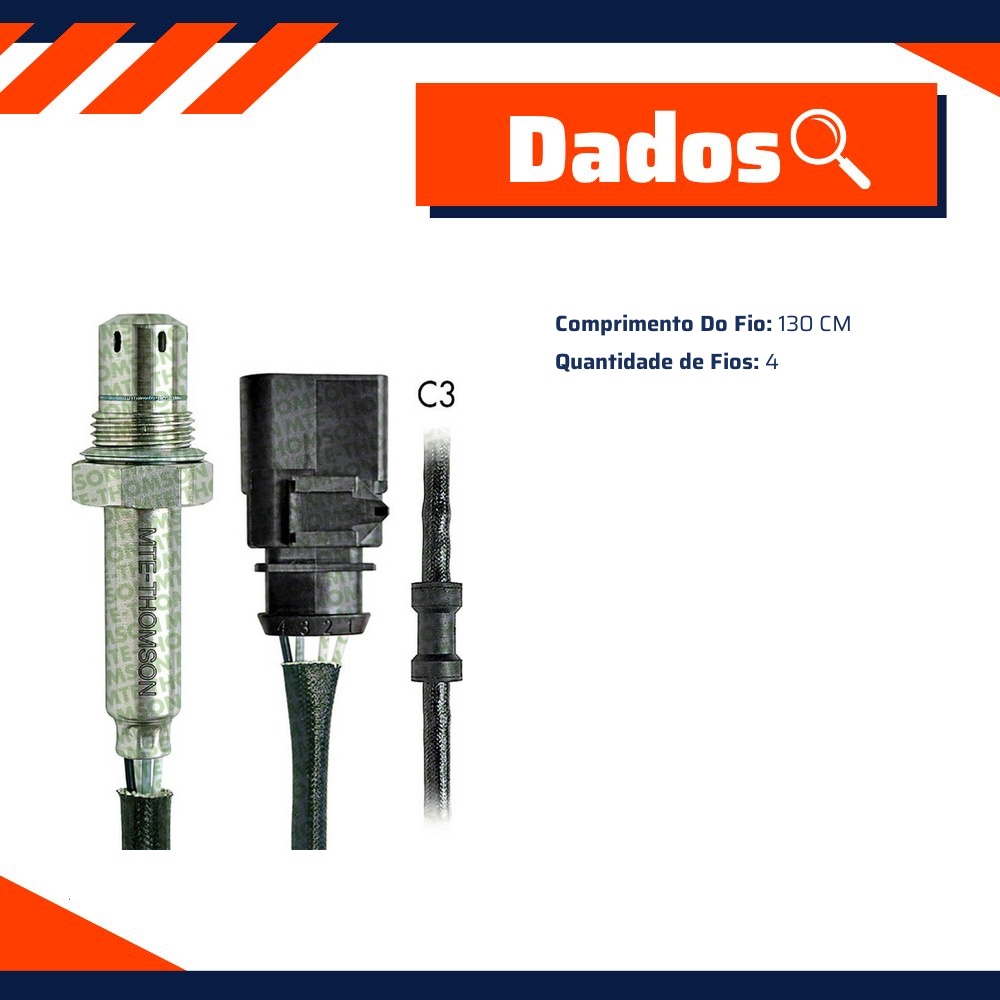 Sonda Lambda Planar para Volkswagen New Beetle - MTE-THOMSON - 8977.40.130C3