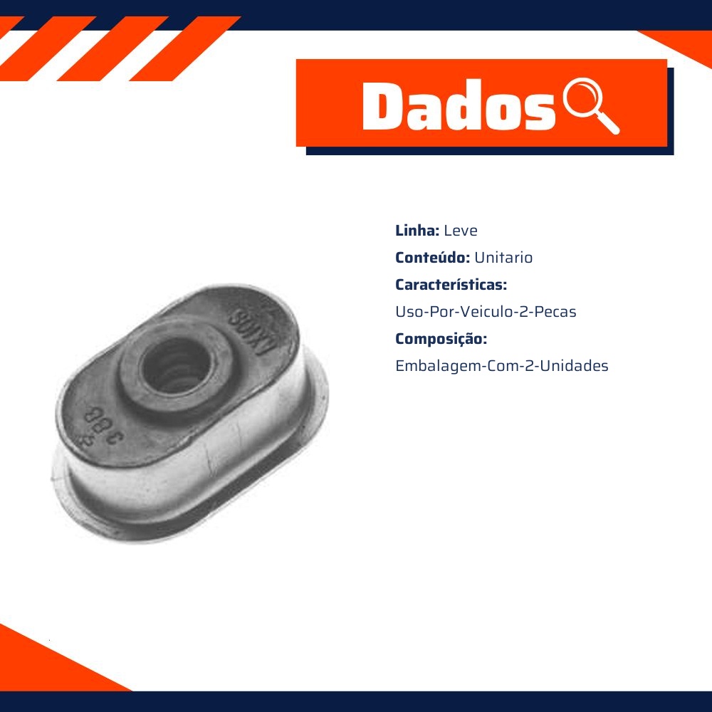Coxim Isolador da Coluna de Direção - Monroe Axios - 011.1613