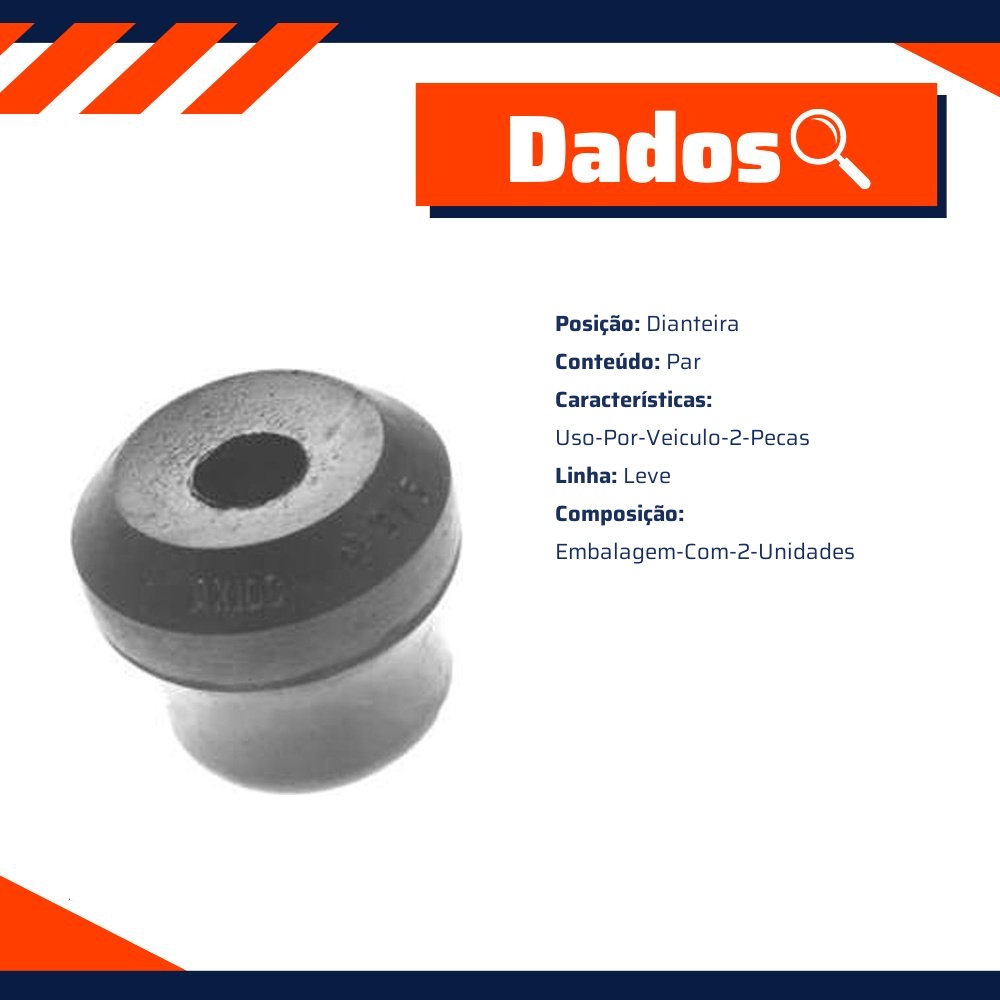 Batente do Amortecedor Dianteiro para Ford Del Rey Belina - Monroe Axios - 041.0315