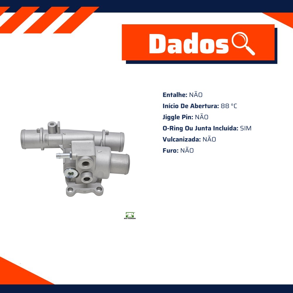 Válvula Termostática 88 ºc para Fiat Linea - MTE-THOMSON - VT367.88