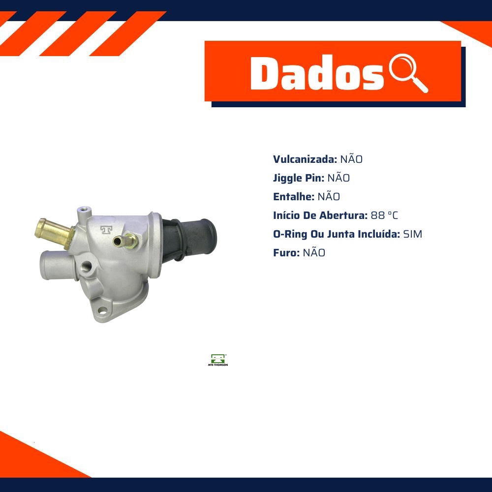 Válvula Termostática 88 ºc para Fiat Marea - MTE-THOMSON - VT368.88