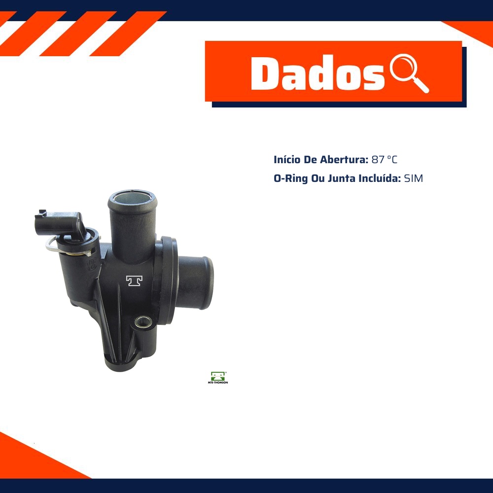 Válvula Termostática 87 ºc para Mercedes-Benz A 160 e A 190 - MTE-THOMSON - VT549.87
