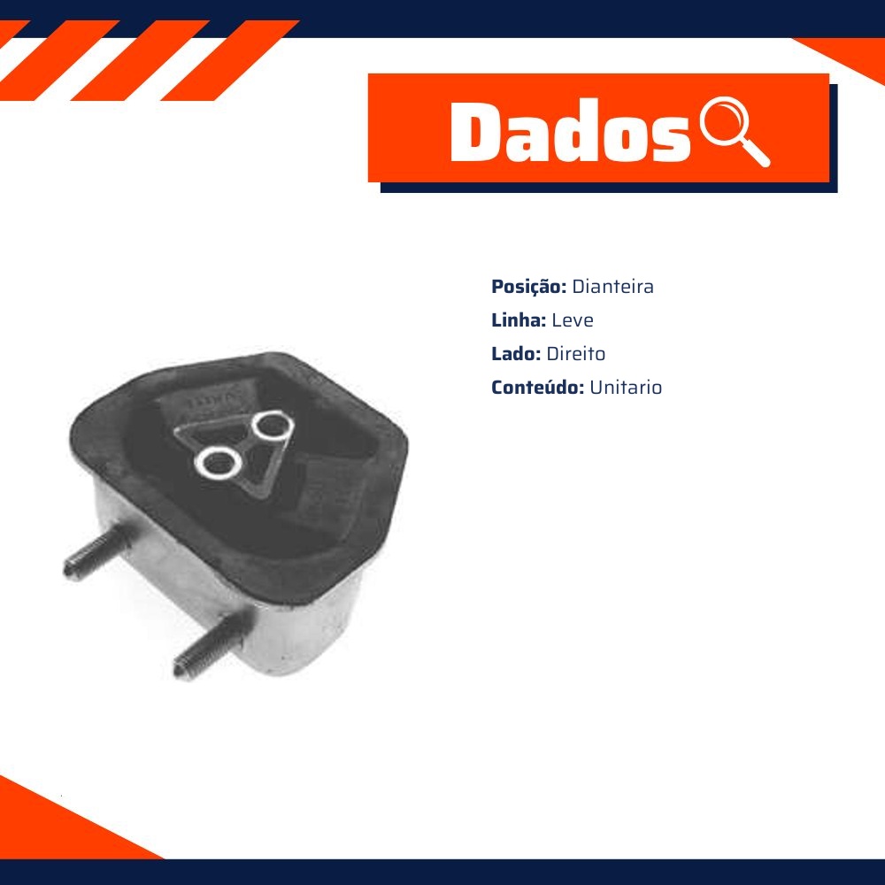 Coxim do Motor Dianteiro Direito Pinta Verde - Monroe Axios - 021.0415