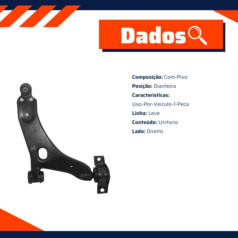 Bandeja da Suspensão Dianteira para Ford Focus e Focus Sedan - Monroe Axios - 544.2285