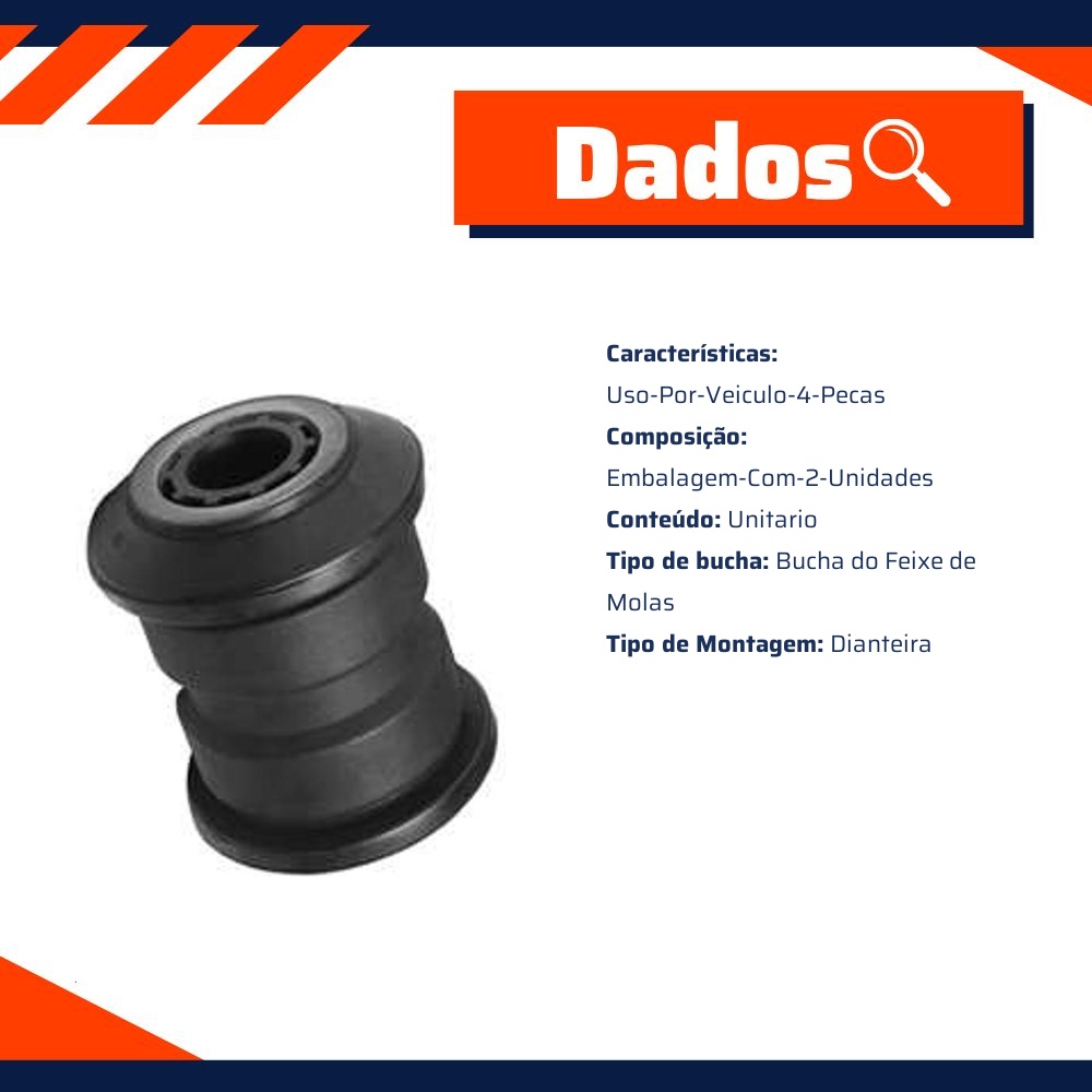 Bucha do Feixe de Molas Dianteiro - Monroe Axios - 011.1839