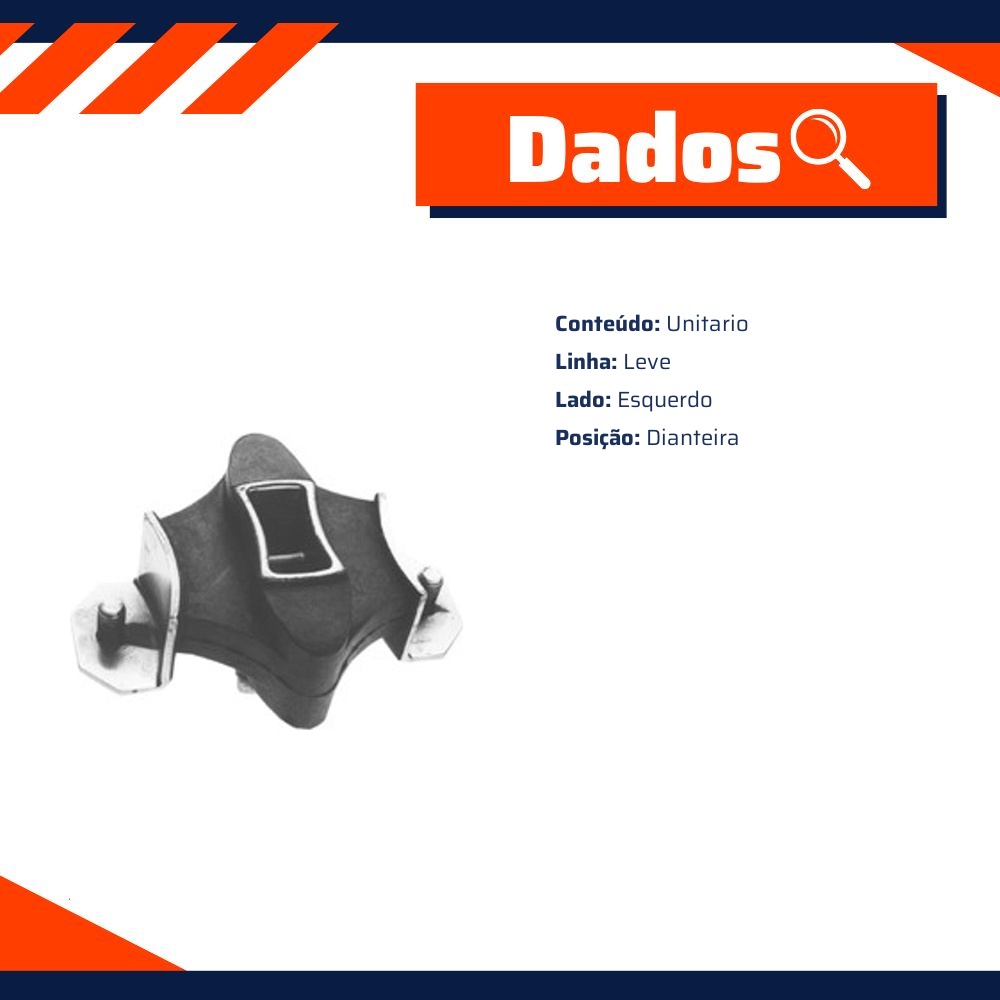 Coxim Dianteiro do Motor para Chevrolet Monza e Monza Hatch - Monroe Axios - 021.0419