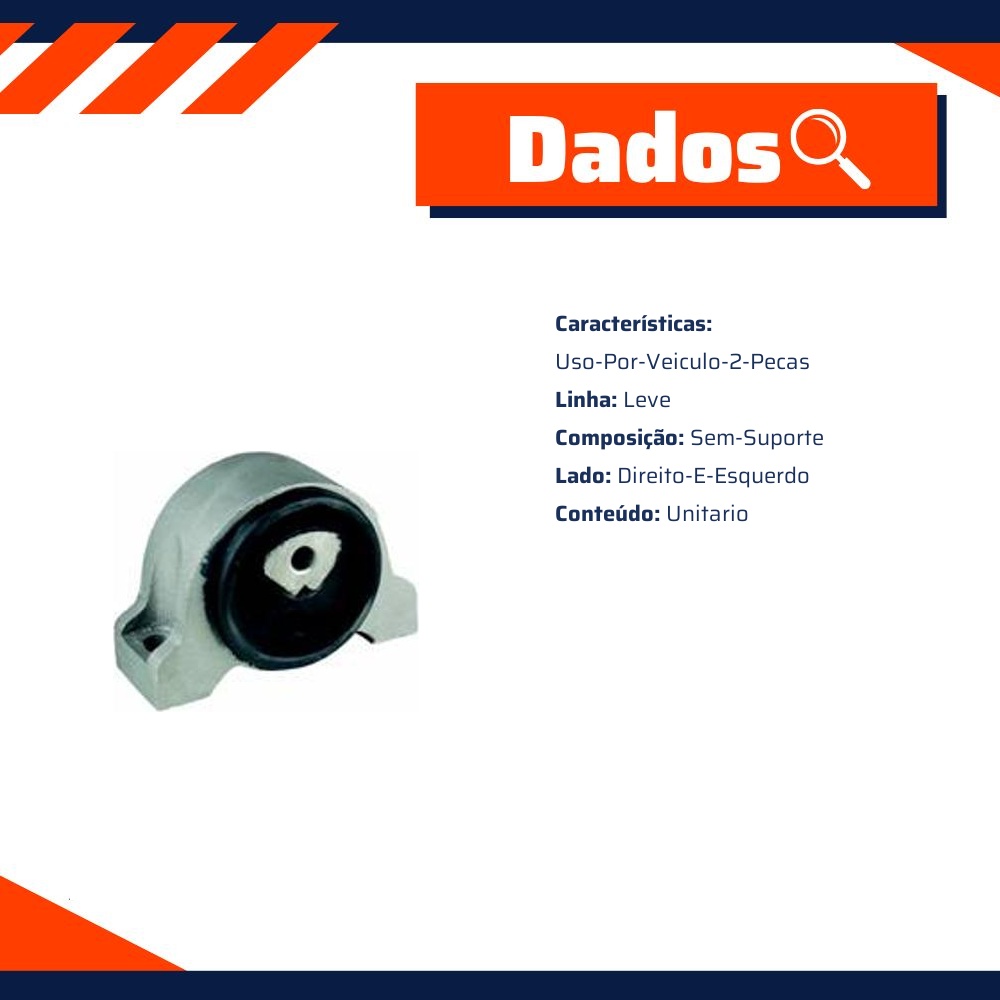 Coxim do Motor para Fiat Ducato - Monroe Axios - 521.1888