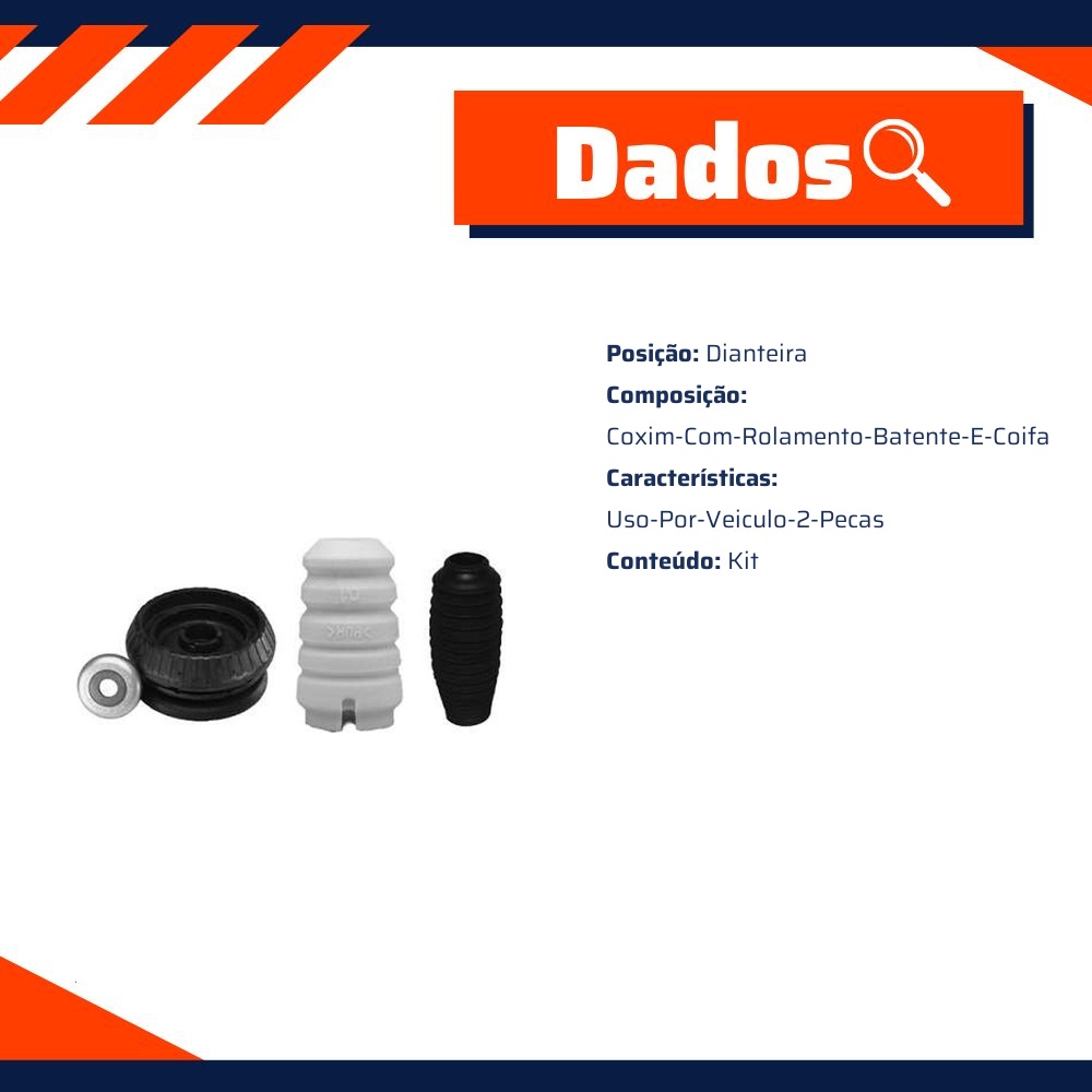 Kit do Amortecedor Dianteiro - Monroe Axios - 044.1222