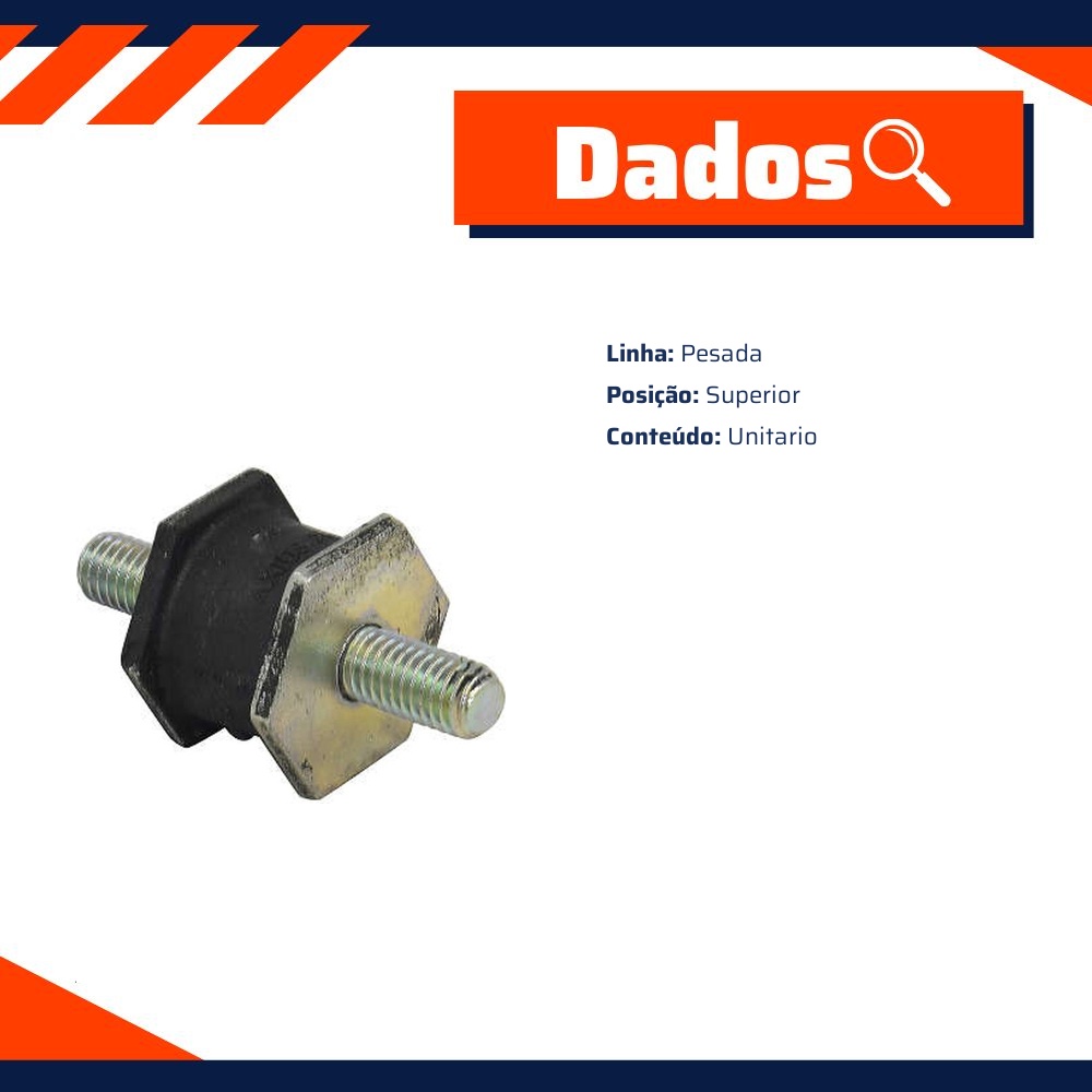 Coxim Superior da Lateral do Radiador - Monroe Axios - 021.2607