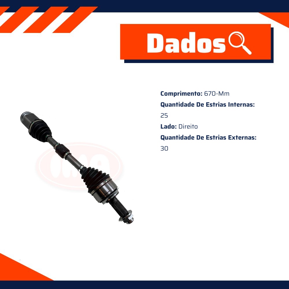 Semieixo Direito para Honda HR-V - IMA - AL-1536