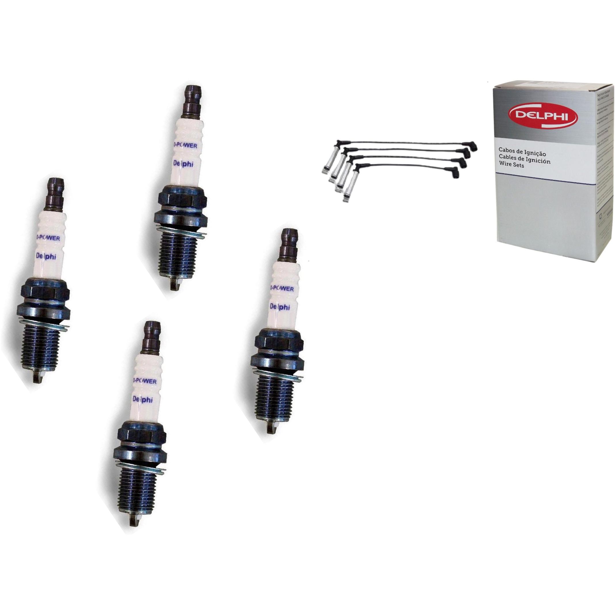 Kit Cabo e Vela de Ignição D-Power - Delphi - XH70003/XS10587