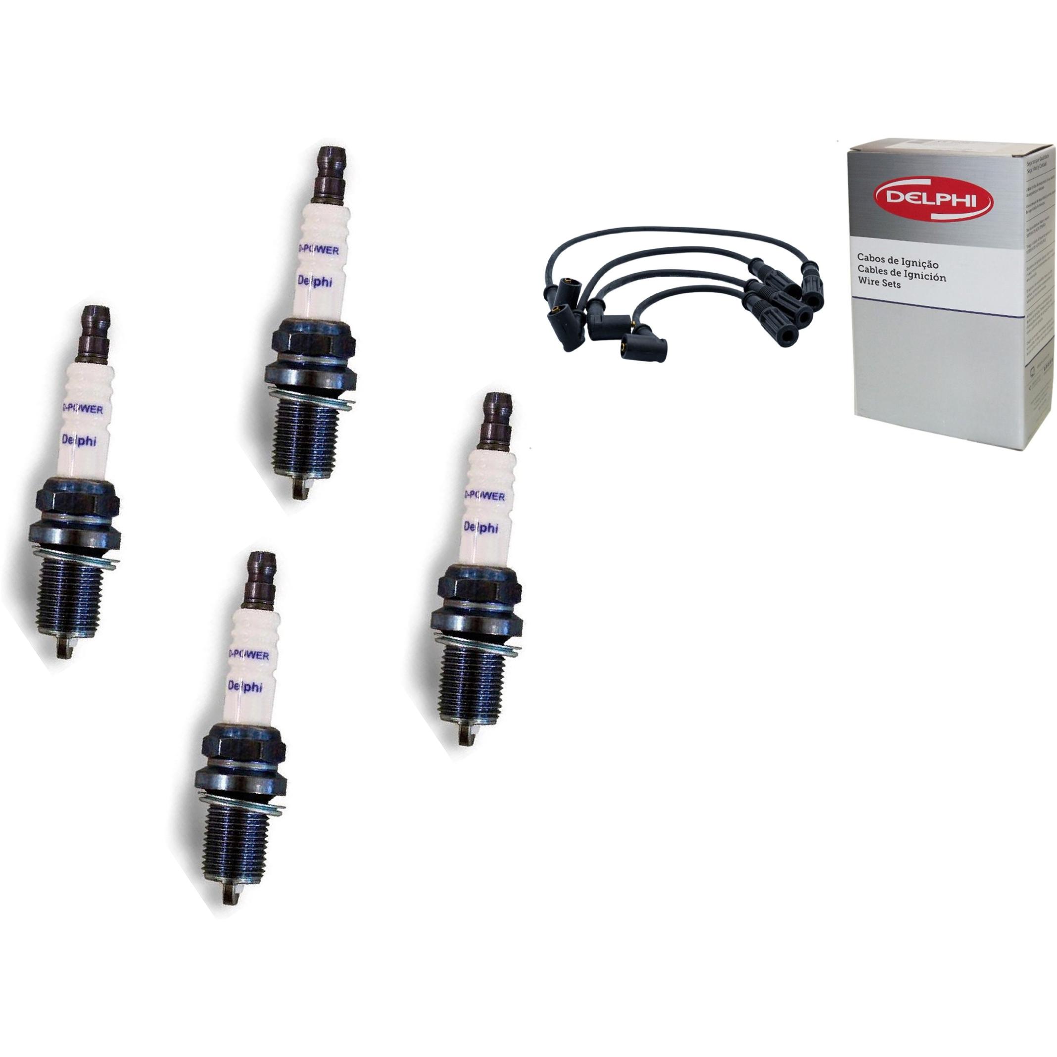 Kit Cabo e Vela de Ignição D-Power - Delphi - XH70039/XS10585
