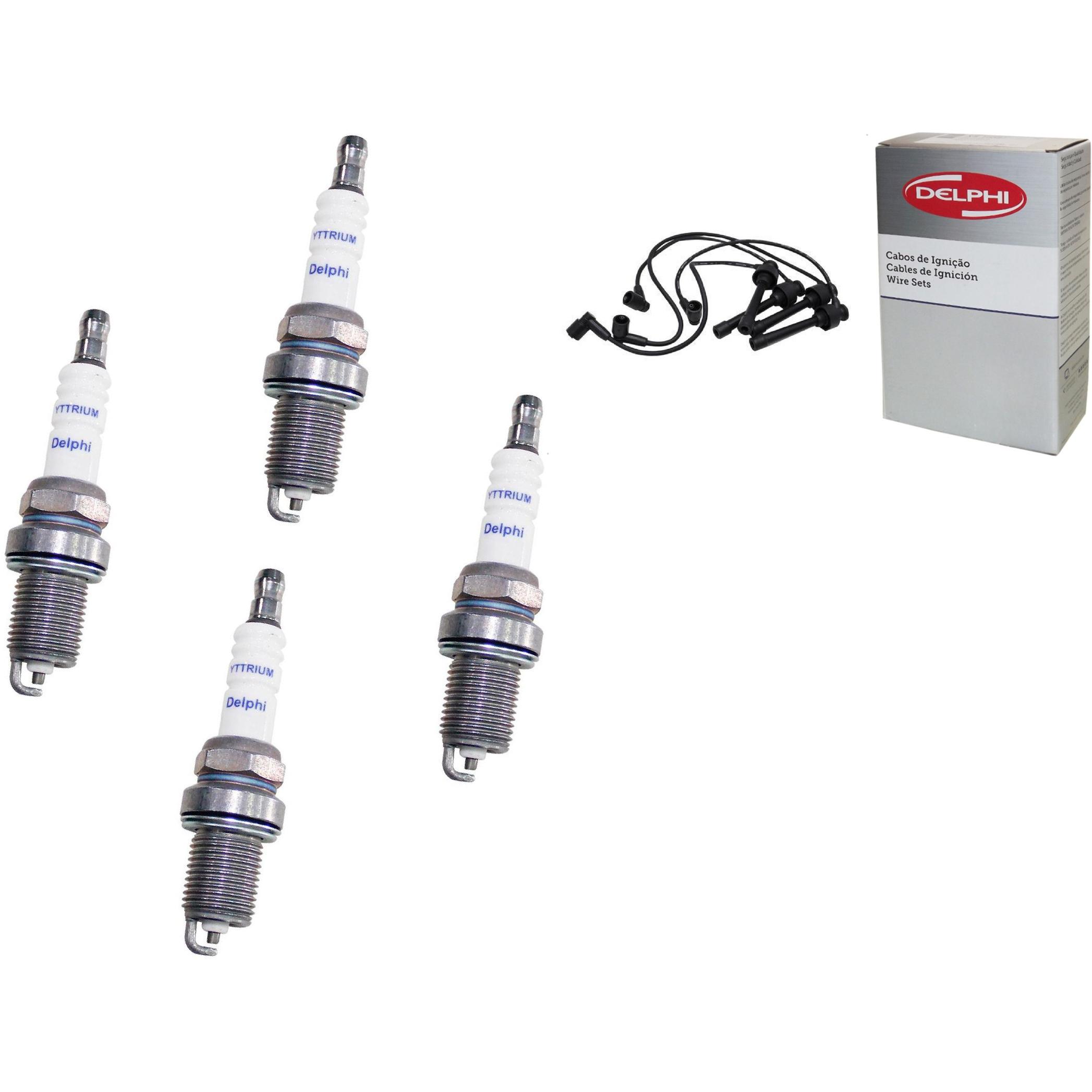 Kit Cabo e Vela de Ignição Yttrium - Delphi - XH40007/XS10659