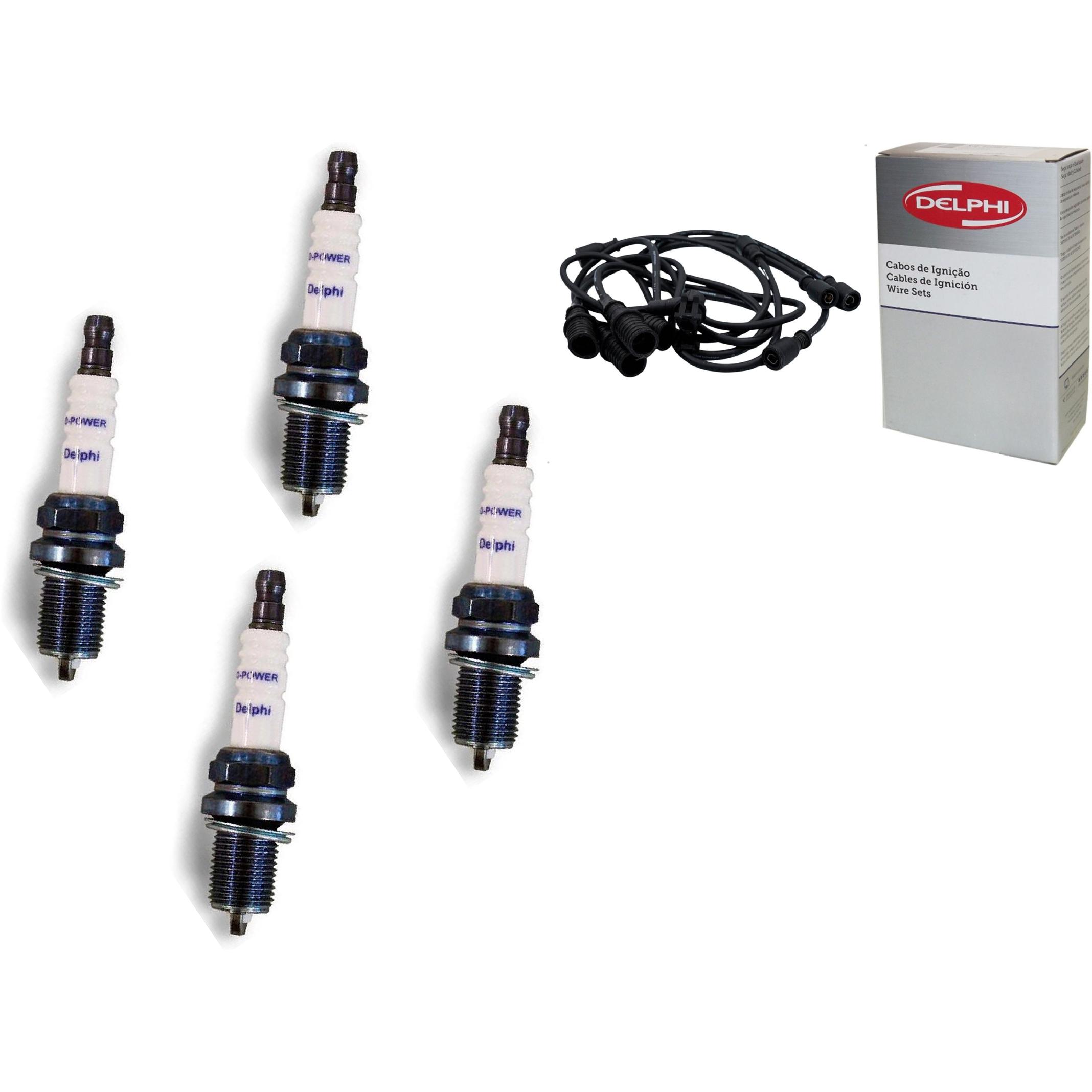 Kit Cabo e Vela de Ignição D-Power - Delphi - XH70022/XS10175