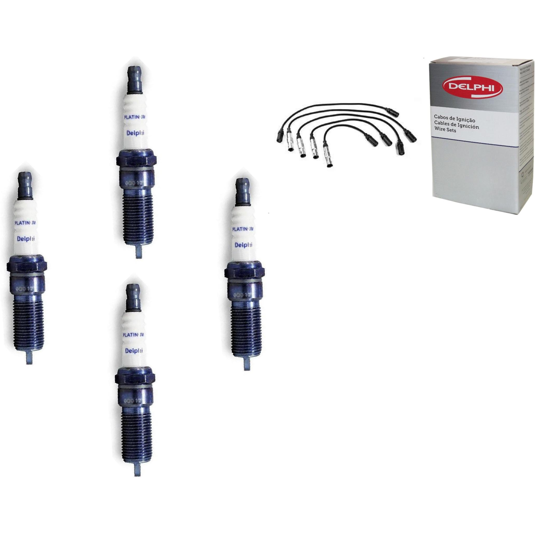 Kit Cabo e Vela de Ignição Platinum - Delphi - XH50007/XS10377