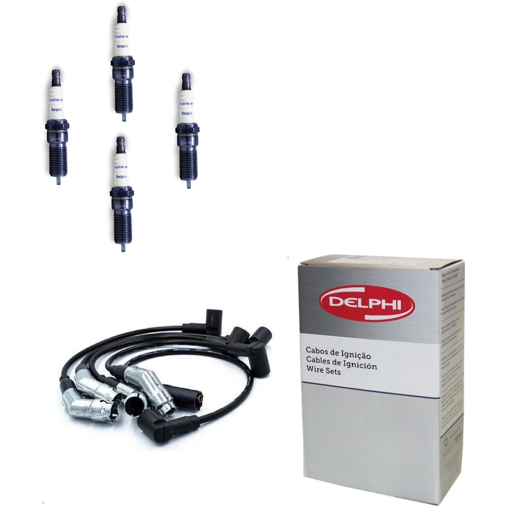 Kit Cabo e Vela de Ignição Platinum - Delphi - XH50007/XS10124