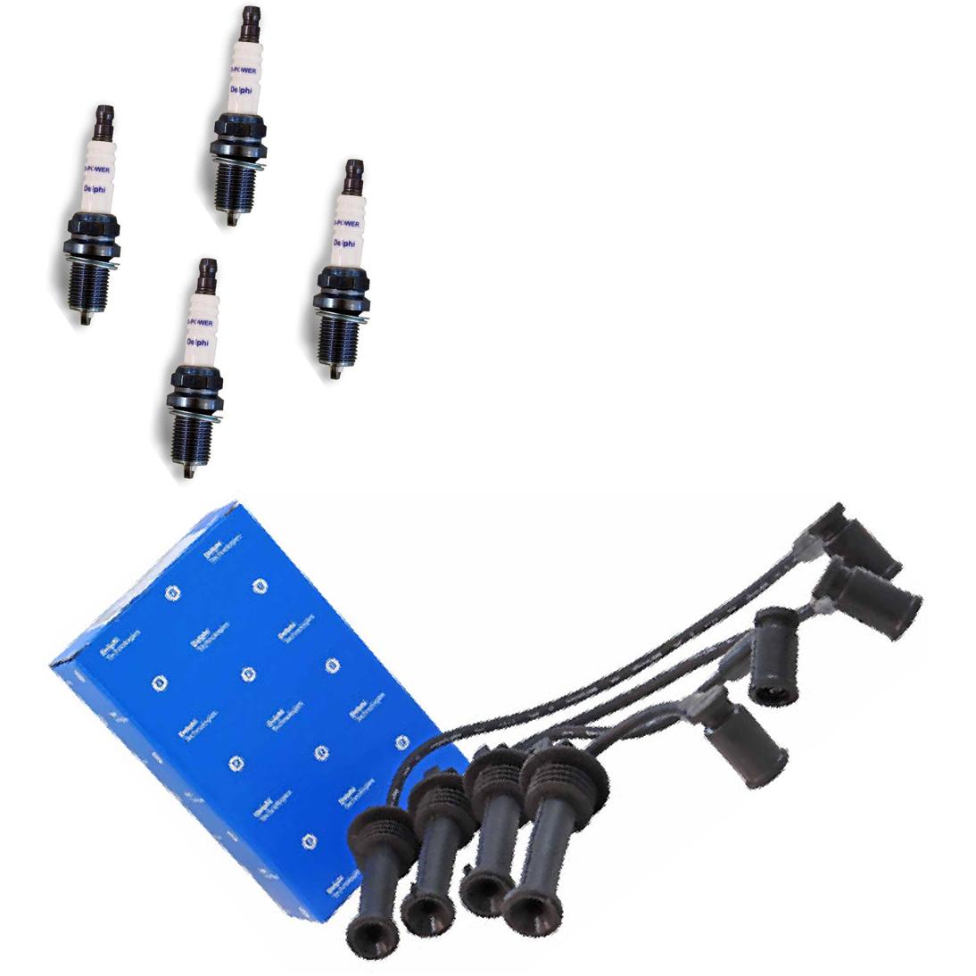 Kit Cabo e Vela de Ignição D-Power - Delphi - XH70046/XS10639