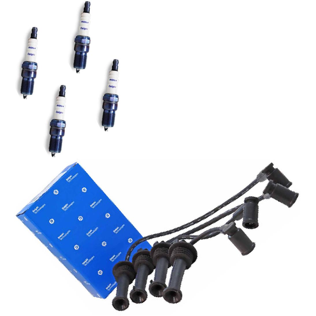 Kit Cabo e Vela de Ignição Iridium - Delphi - XH60008/XS10639