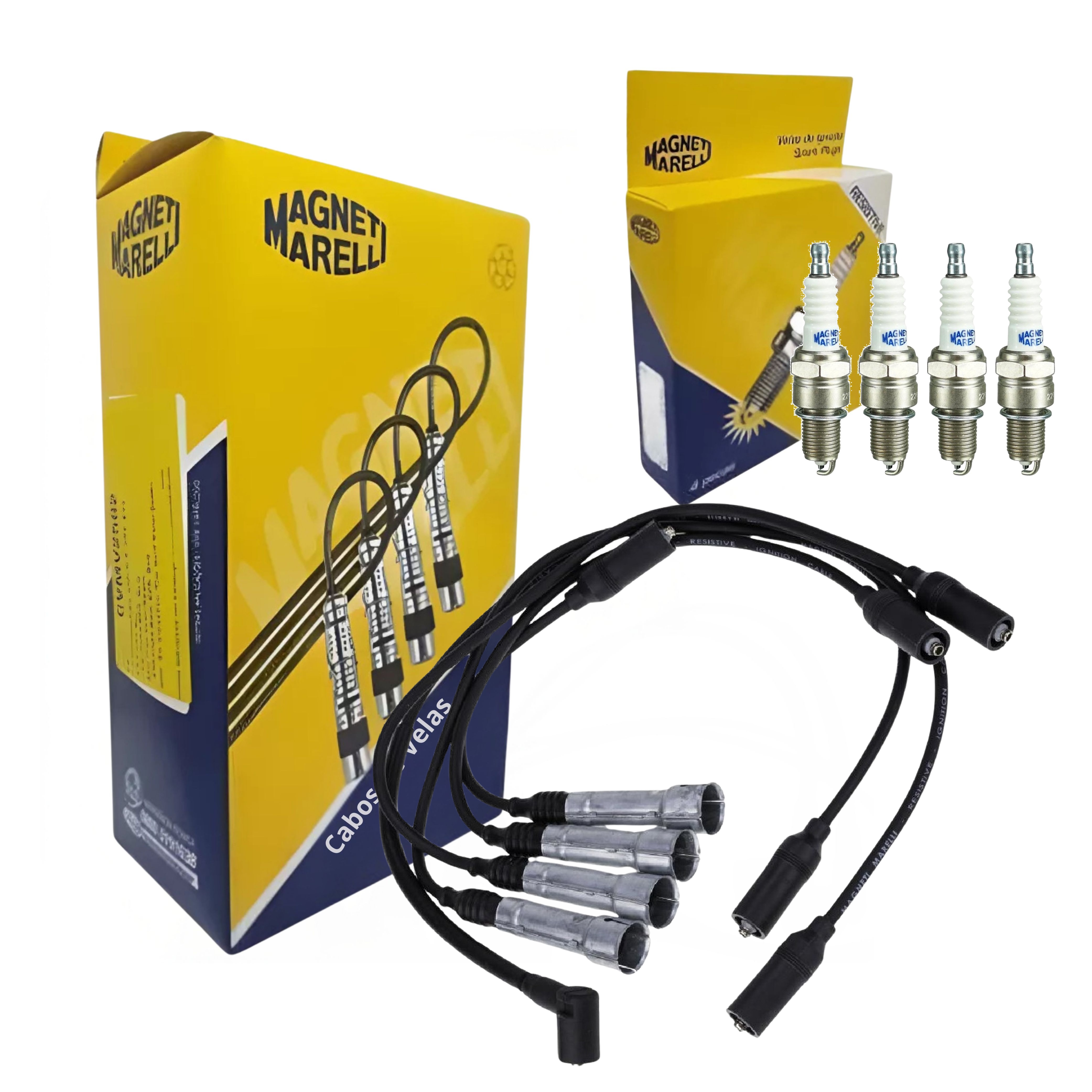 Kit Cabo e Vela de Ignição - Magneti Marelli - CVMV06S2 / F6RFMM