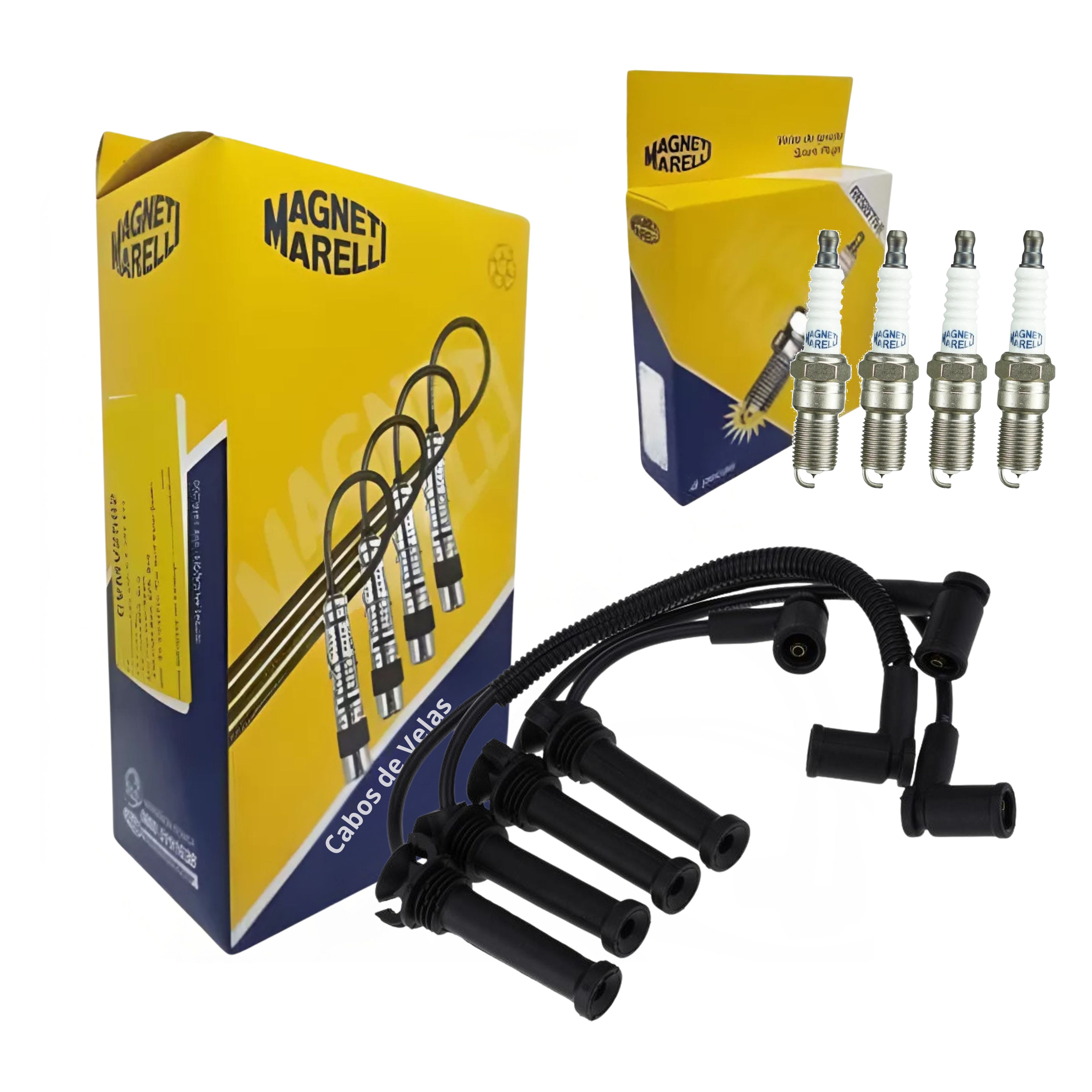 Kit Cabo e Vela de Ignição - Magneti Marelli - CVMF2302 / Q6RTPMM-13